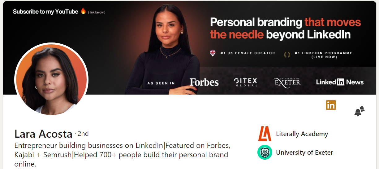 LinkedIn cover example