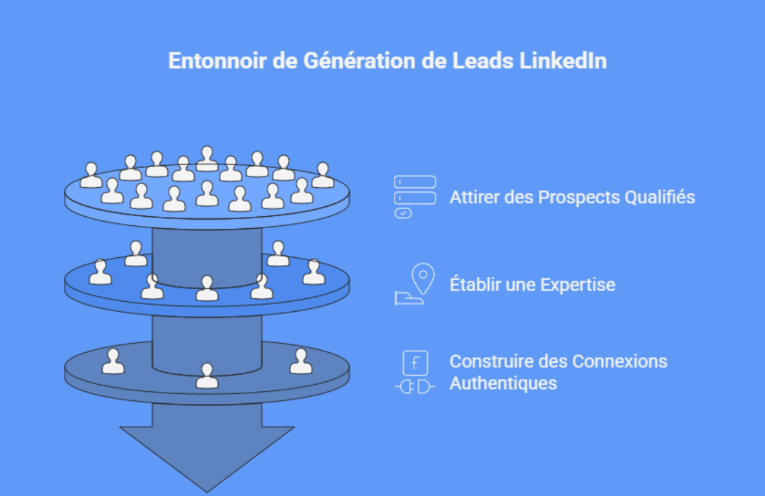Entonnoir de génération de leads linkedin