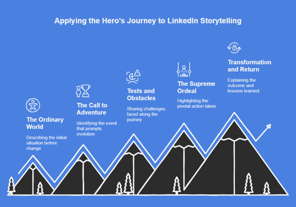 Applying the hero's journey to LinkedIn storytelling
