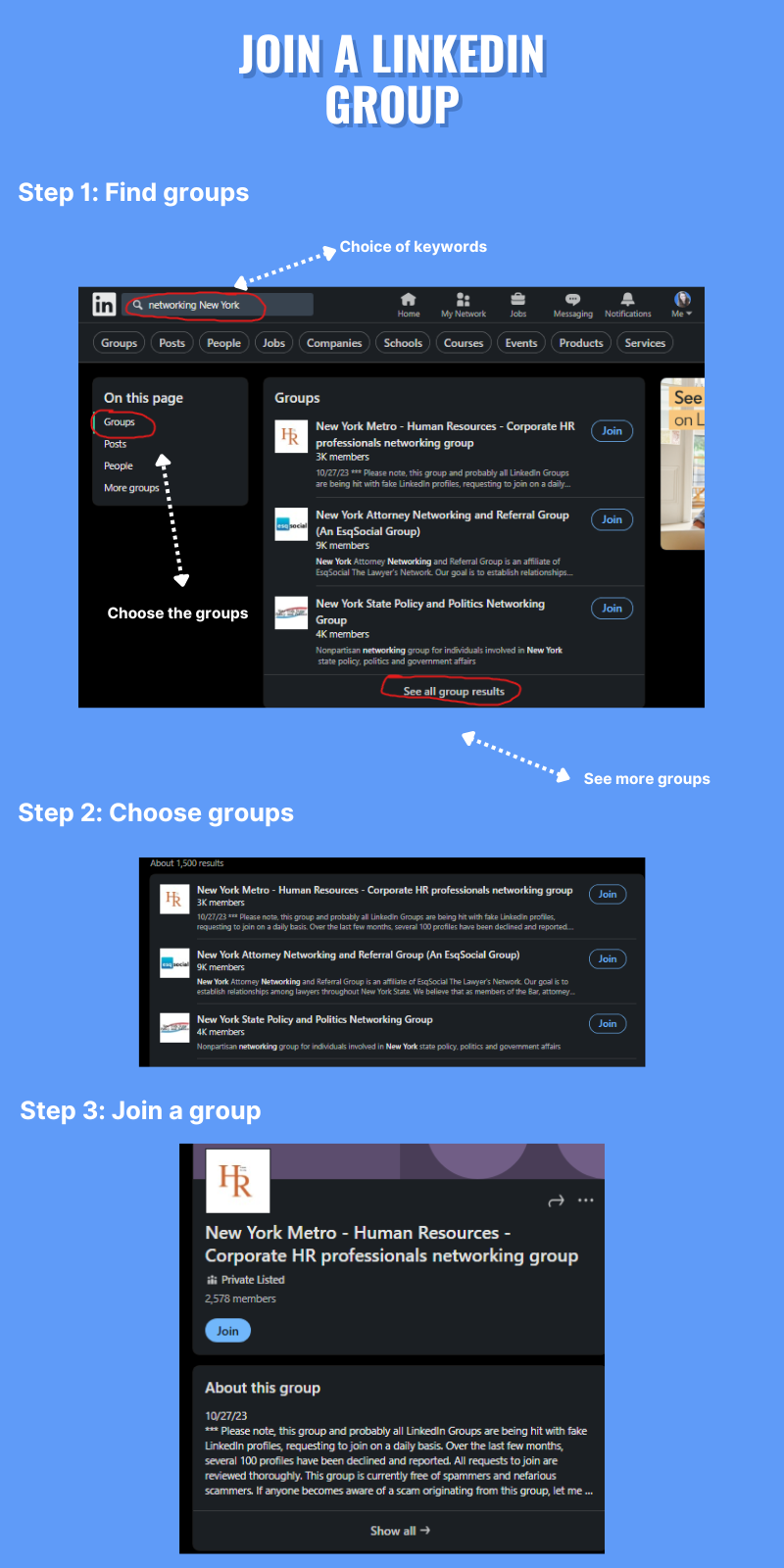 Join a LinkedIn group